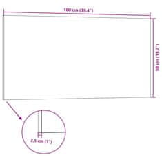 Vidaxl 3D nástenné panely 5 ks sivé 100x50 cm EPS