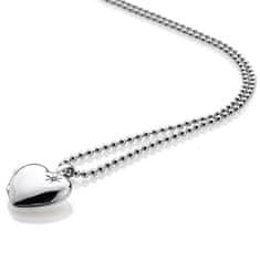 Hot Diamonds Strieborný náhrdelník Hot Diamonds Memoirs Heart Locket DP495 (retiazka, prívesok)