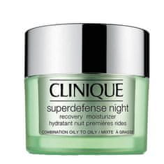 Clinique Nočný hydratačný krém pre zmiešanú až mastnú pleť Superdefense (Night Recovery Moisturizer Combinati