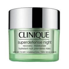 Clinique Nočný hydratačný krém pre suchú až zmiešanú pleť Superdefense (Night Recovery Moisturizer Very Dry T