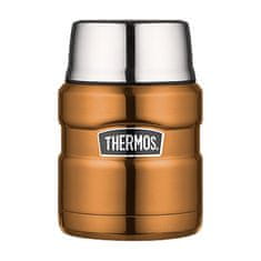 Thermos Style Termoska na jedlo so skladacou lyžicou a šálkou - medená 470 ml