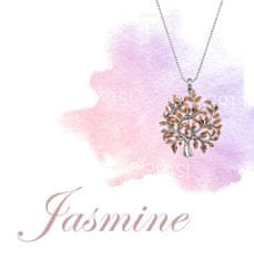 Hot Diamonds Luxusný strieborný náhrdelník so stromom života Jasmine DP701 (retiazka, prívesok)