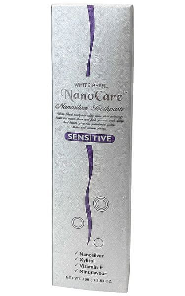 VITALCARE CZ Zubná pasta pre citlivé zuby (White Pearl Nano Care Silver Sensitive Toothpaste) 100 g