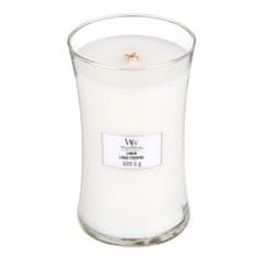 Woodwick Vonná sviečka váza Linen 609,5 g