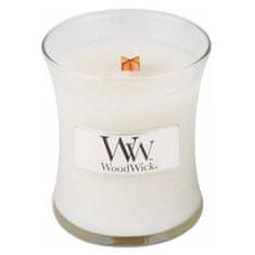 Woodwick Vonná sviečka váza Linen 85 g