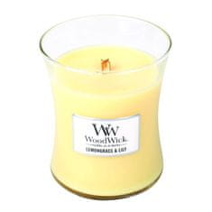 Woodwick Vonná sviečka váza Lemongrass & Lily 275 g