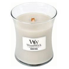 Woodwick Vonná sviečka váza Warm Wool 275 g