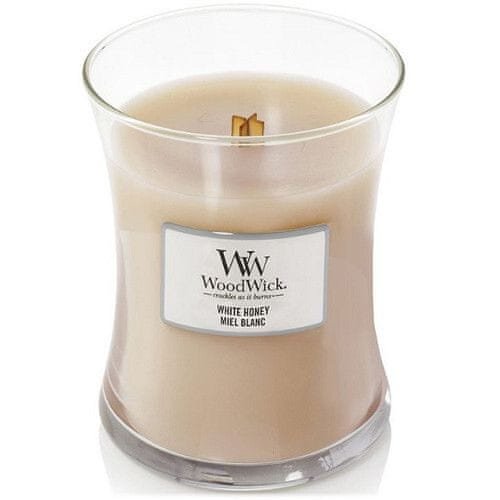 Woodwick Vonná sviečka váza White Honey 275 g