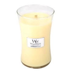 Woodwick Vonná sviečka váza Lemongrass & Lily 609,5 g