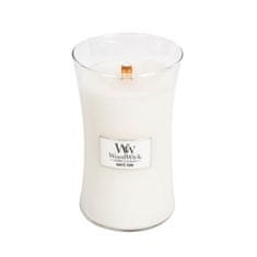 Woodwick Vonná sviečka váza White Teak 609,5 g