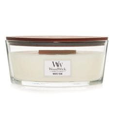 Woodwick Vonná sviečka loď White Teak 453,6 g