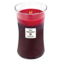 Woodwick Vonná sviečka váza Trilogy Sun-Ripened Berries 609,5 g