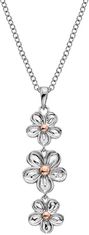 Hot Diamonds Strieborný kvetinový náhrdelník Forget me not DP748