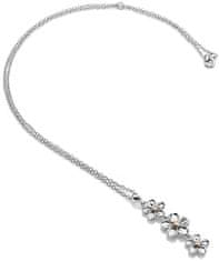 Hot Diamonds Strieborný kvetinový náhrdelník Forget me not DP748