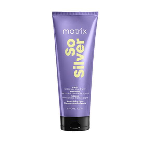 Matrix Hĺbková maska pre blond až platinové vlasy So Silver (Color Obsessed Triple Power Mask) 200 ml