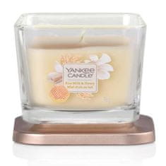 Yankee Candle Aromatická sviečka malá hranatá Rice Milk & Honey 96 g