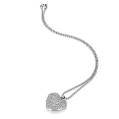 Hot Diamonds Strieborný srdiečkový náhrdelník s diamantom Memories Heart Locket DP770