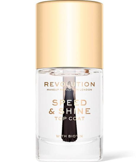 Makeup Revolution Lak na nechty Revolution (Speed & Shine Top Coat) 10 ml