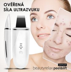 BeautyRelax Ultra zvuková špachtľa Peel & Lift Premium biela BR-1530