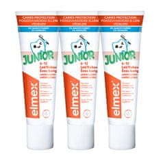 Elmex Detská zubná pasta Junior Trio 3 x 75 ml