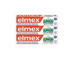 Elmex Detská zubná pasta Junior Trio 3 x 75 ml