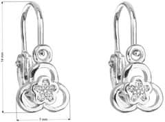 Evolution Group Strieborné detské náušnice Violet 11171.3