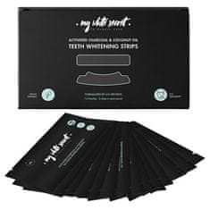 My White Secret Bieliace pásiky na zuby s aktívnym uhlím Whitening Strips 14 ks