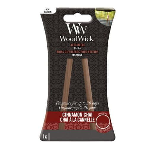 Woodwick Náhradné vonné tyčinky do auta Cinnamon Chai (Auto Reeds Refill)