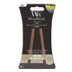 Woodwick Náhradné vonné tyčinky do auta Fireside (Auto Reeds Refill)