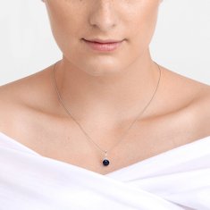 Preciosa Dychberúci strieborný náhrdelník Tonga s pravou riečnou perlou a kubickou zirkónia Preciosa 5311 20
