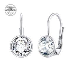 Silvego Elegantné strieborné náušnice s čírymi Swarovski Zircon SILVEGOB70607S