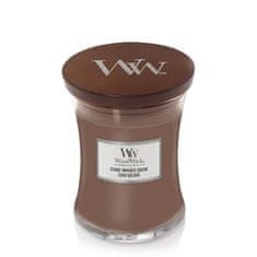 Woodwick Vonná sviečka váza stredná Stone Washed Suede 275 g