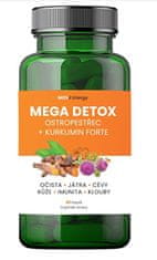 MOVit Mega Detox Ostropestřec + Kurkumin FORTE, 60 kapslí