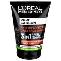 Loreal Paris Čistiaci gél s aktívnym uhlím Men Expert Pure Carbon (Purifying Daily Face Wash) 100 ml