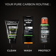 Loreal Paris Čistiaci gél s aktívnym uhlím Men Expert Pure Carbon (Purifying Daily Face Wash) 100 ml