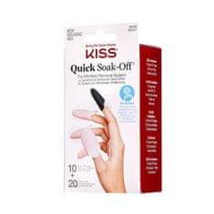 KISS Odstraňovač umelých nechtov (Soak Off Remover Caps) 20 ks