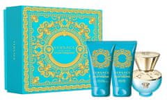 Versace Dylan Turquoise – EDT 50 ml + telové mlieko 50 ml + sprchový gél 50 ml