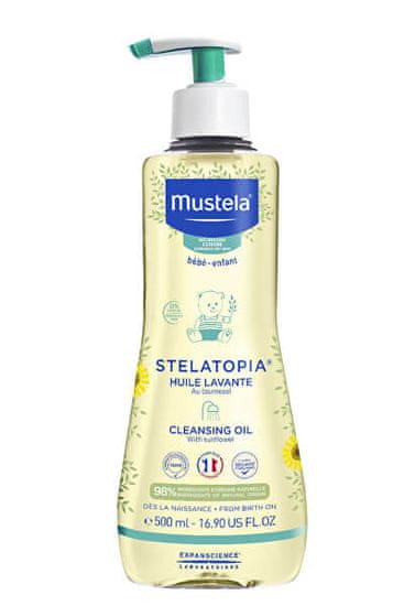 Mustela Detský sprchový a kúpeľový olej pre extrémne suchú a atopickú pokožku Stelatopia ( Clean sing Oil) 5