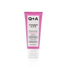 Q+A Antioxidačné maska s vitamínmi A, C, E (Warming Gel Mask) 75 ml