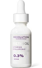 Revolution Skincare Pleť ové sérum 0.3% Retinol with Vitamins & Hyaluronic Acid 30 ml