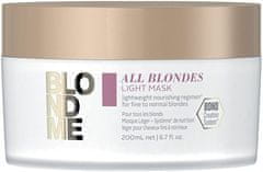 Schwarzkopf Prof. Ľahká vyživujúce maska pre jemné a normálne blond vlasy All Blonde s ( Light Mask) 200 ml