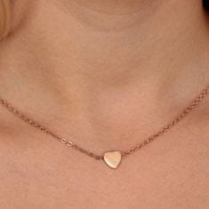 La Petite Story Romantický bronzový náhrdelník s kryštálom Love LPS10ASD06