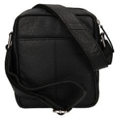 Lagen Pánska kožená crossbody taška BLC/20/1611 BLK