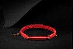 Lampglas Ochraňujúci červený náramok Shamballa Red Line s 24kt zlatom v perle Lampglas BSHX4