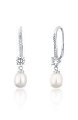 JwL Luxury Pearls Luxusné strieborné náušnice s pravými perlami JL0717