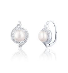 JwL Luxury Pearls Krásne strieborné náušnice s pravými perlami JL0718