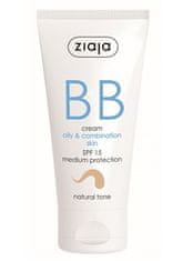 Ziaja BB krém pre mastnú, zmiešanú pleť tón prirodzený SPF15 50 ml