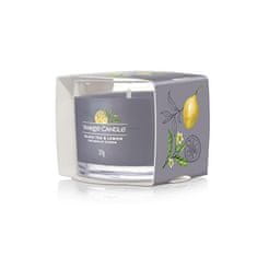 Yankee Candle Votívna sviečka v skle Black Tea & Lemon 37 g