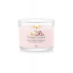 Yankee Candle Votívna sviečka v skle Pink Cherry Vanilla 37 g