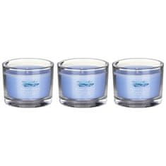 Yankee Candle Sada votívnych sviečok v skle Ocean Air 3 x 37 g